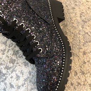 Portland Boot Co Faux Leather Combat 